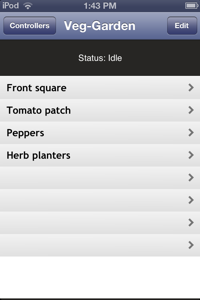 EtherRain iPhone App Ethernet Sprinkler Controller