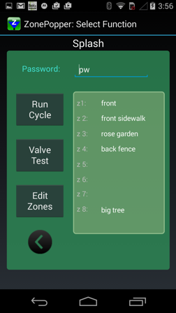 EtherRain Android App Ethernet Sprinkler Controller