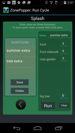 EtherRain Android Run Cycle Ethernet Sprinkler Controller