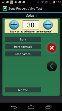 EtherRain Android Valve Test Ethernet Sprinkler Controller